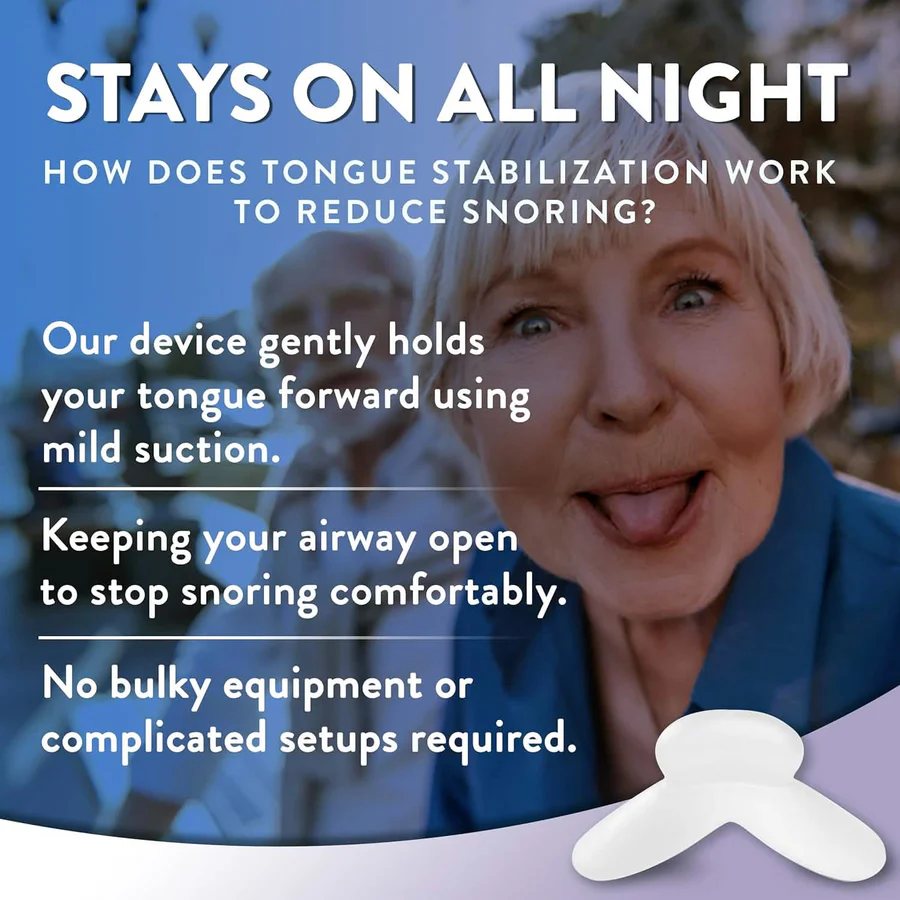 Stays On All Night - Gentle Tongue Stabilization Using Mild Suction
